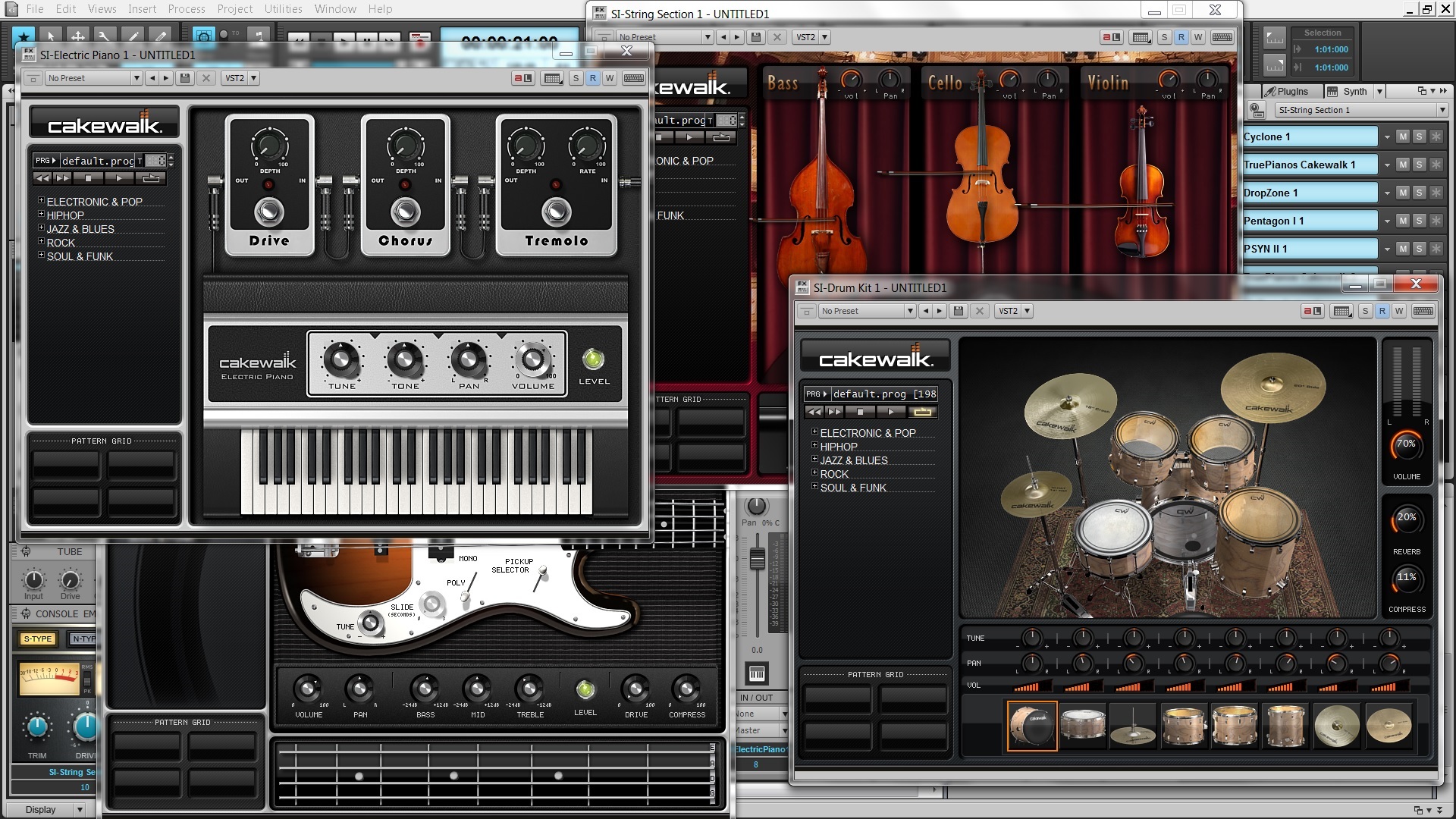 free virtual instruments for cakewalk